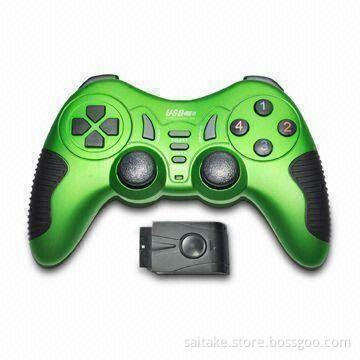 Wireless Dual Shock Gamepad for PS2, with Eight-way Directional Buttons and Two Analog Sticks